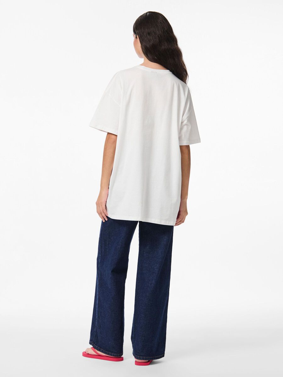 Pieces CAMISETA EXTRAGRANDE, Bright White, highres - 17163760_BrightWhite_1250797_004.jpg