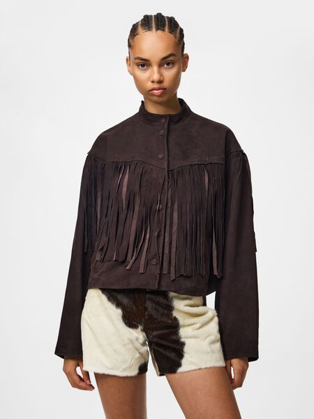 Pieces PCRODEO - DAIM - CUIR VESTE, Black Coffee, highres - 17169835_BlackCoffee_003.jpg