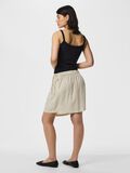 Product image thumbnail - PCPIA MINI LINEN BLEND WRAP SKIRT, Birch | 2
