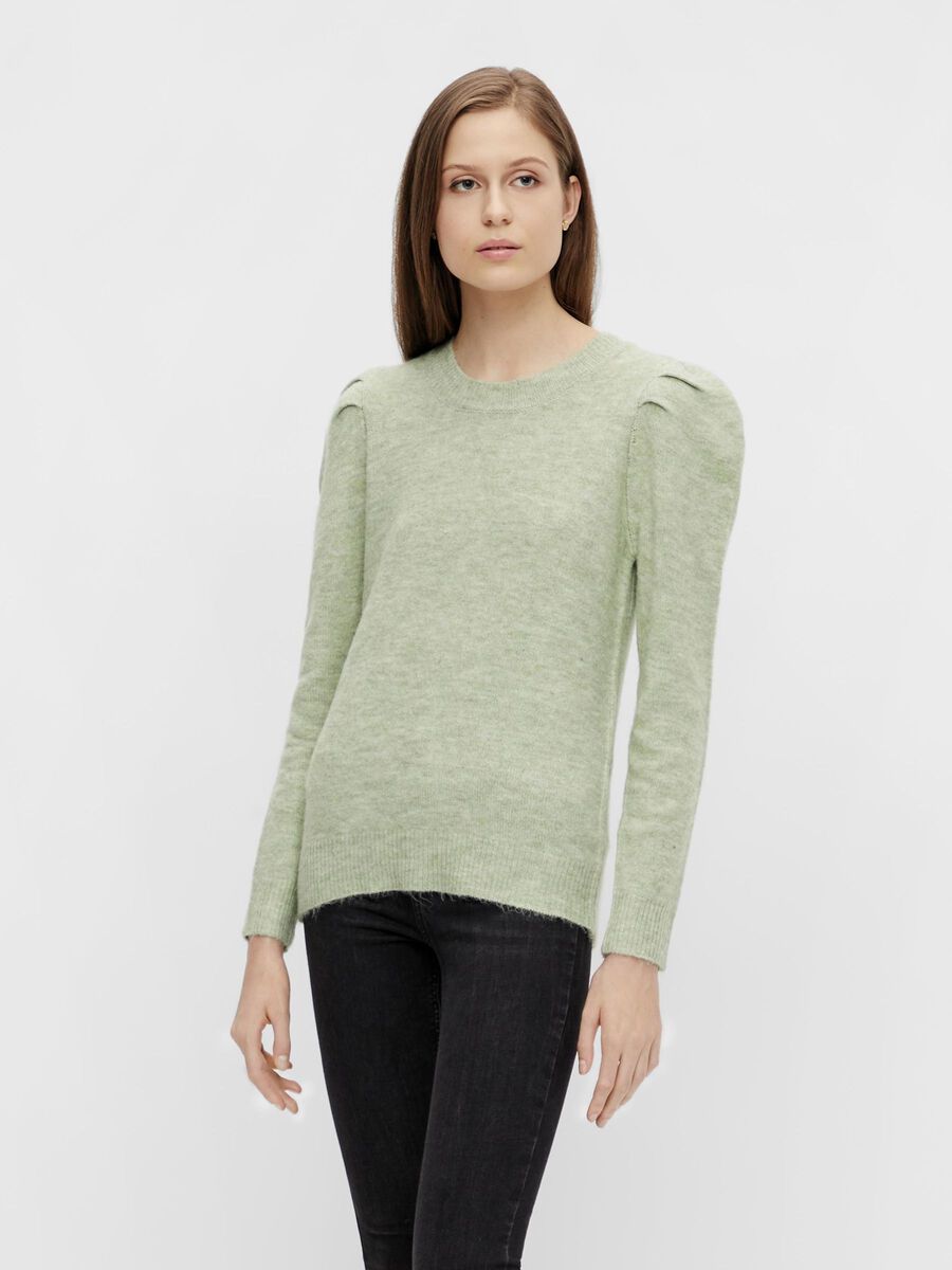 Pieces PCSIKKA KNITTED PULLOVER, Desert Sage, highres - 17115061_DesertSage_003.jpg