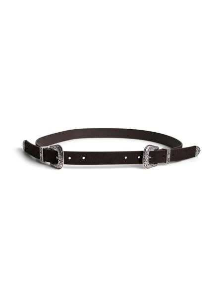 Pieces PCRODEO - DAIM - WESTERN CEINTURE, Black Coffee, highres - 17170135_BlackCoffee_001.jpg