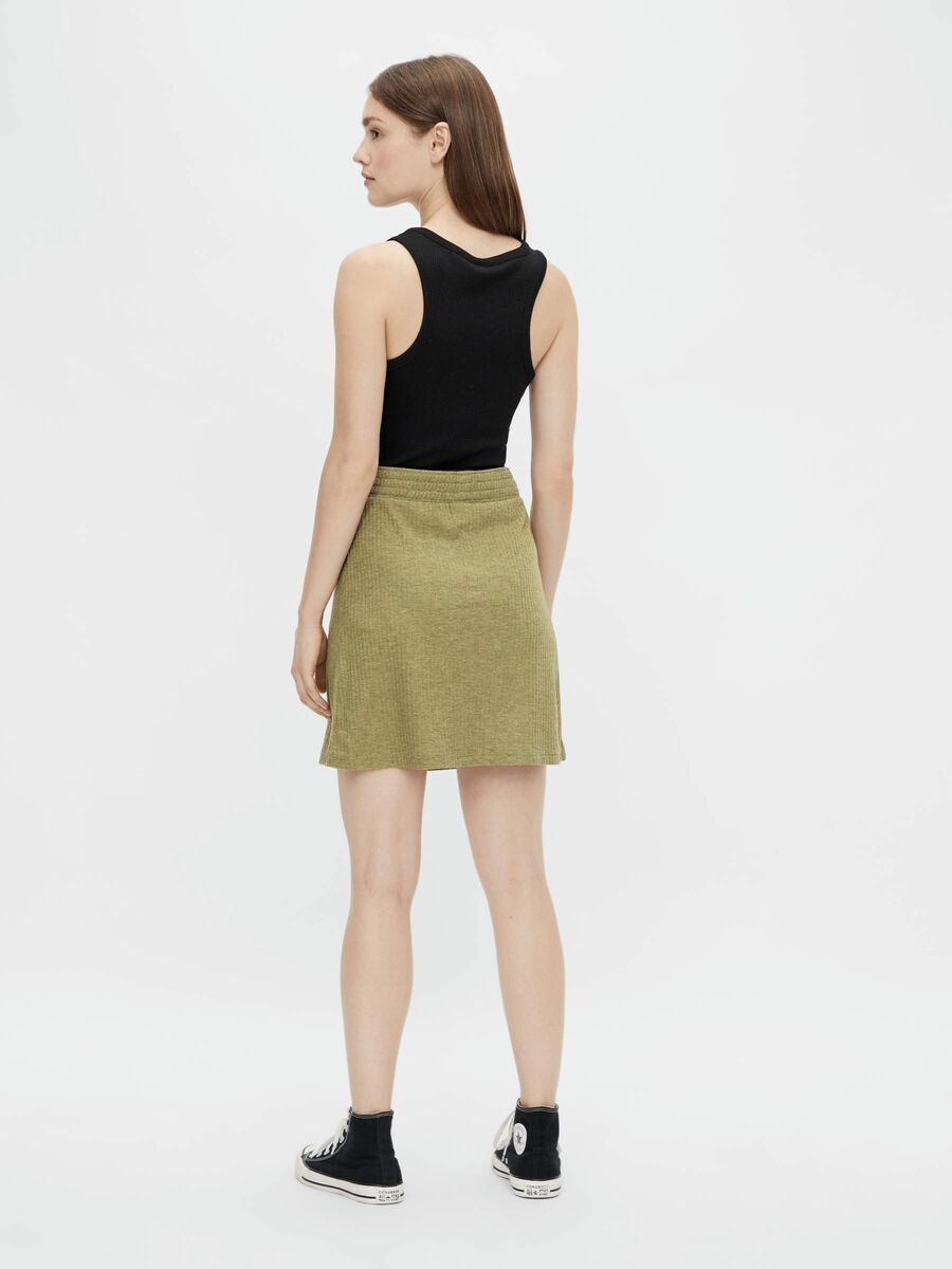 Pieces PCRIBBI MINI SKIRT, Winter Moss, highres - 17121363_WinterMoss_004.jpg