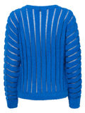 Pieces LONG SLEEVED KNITTED PULLOVER, Victoria Blue, highres - 17096206_VictoriaBlue_002.jpg