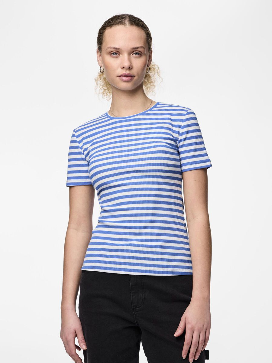 Pieces T-SHIRT, French Blue, highres - 17133839_FrenchBlue_1003758_003.jpg