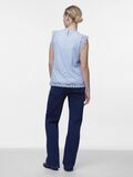 Product image thumbnail - PCOLLINE BLONDE TOP UDEN &AElig;RMER, Kentucky Blue | 2
