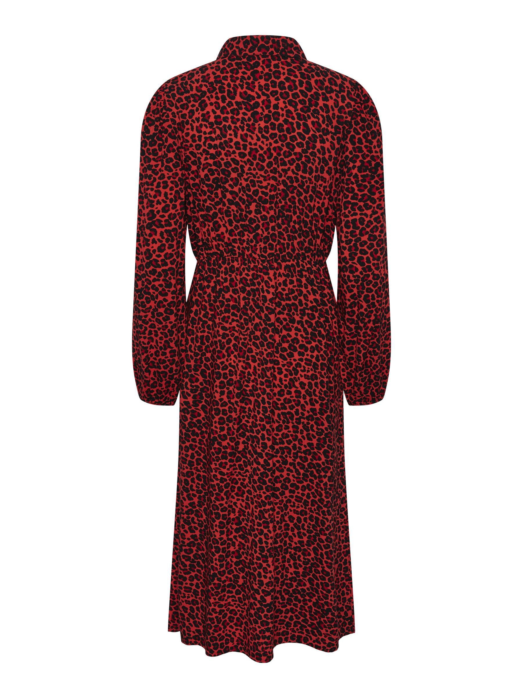 Oasis red animal print top top