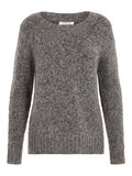 Pieces PATTERN KNITTED TOP, Dark Grey Melange, highres - 17106006_DarkGreyMelange_001.jpg