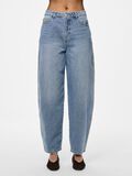 Pieces PCSISSEL HW BARREL FIT-JEANS, Medium Blue Denim, highres - 17156085_MediumBlueDenim_003.jpg