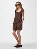 Product image thumbnail - PCPIA LINEN BLEND SHORTS, Coffee Quartz | 5