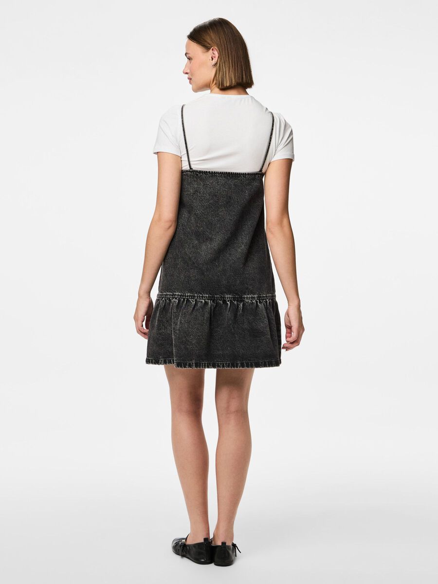 Pieces PCNOEL RHINESTONE DENIM DRESS, Black Denim, highres - 17160029_BlackDenim_1210956_004.jpg
