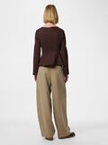 Product image thumbnail - PCGUNHILD BOATNECK  BLUSE, Hot Fudge | 2