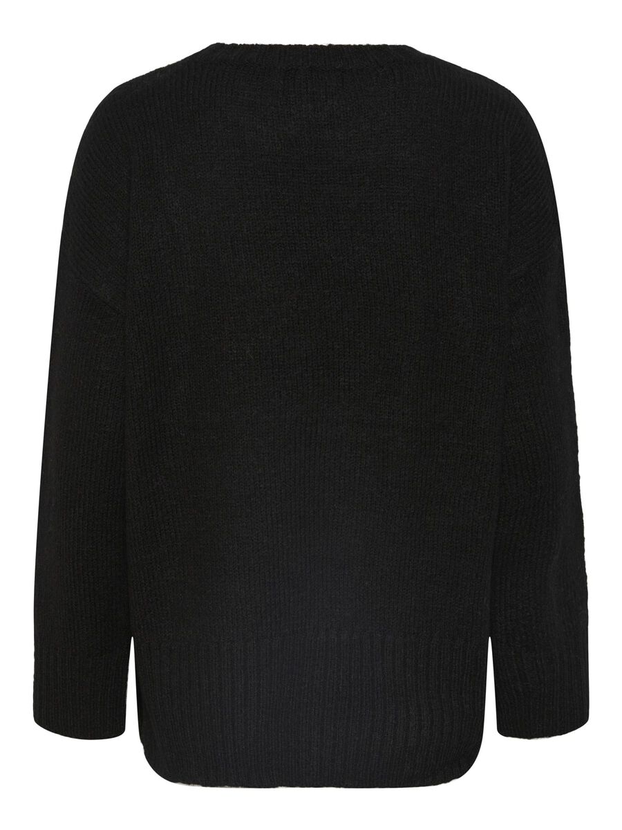 Pieces PCNANCY KNITTED PULLOVER, Black, highres - 17139846_Black_002.jpg