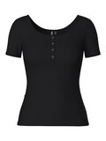 Pieces PCKITTE  SHORT SLEEVED TOP, Black, highres - 17101439_Black_001.jpg