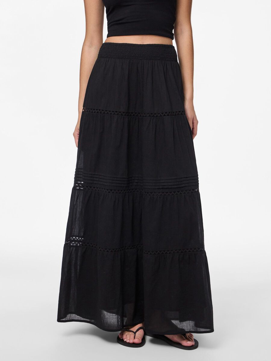 Pieces PCASTRID LONG SKIRT, Black, highres - 17161779_Black_003.jpg