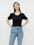 Pieces PCMAJSA CROPPED SMOCK TOP, Black, highres - 17116946_Black_003.jpg