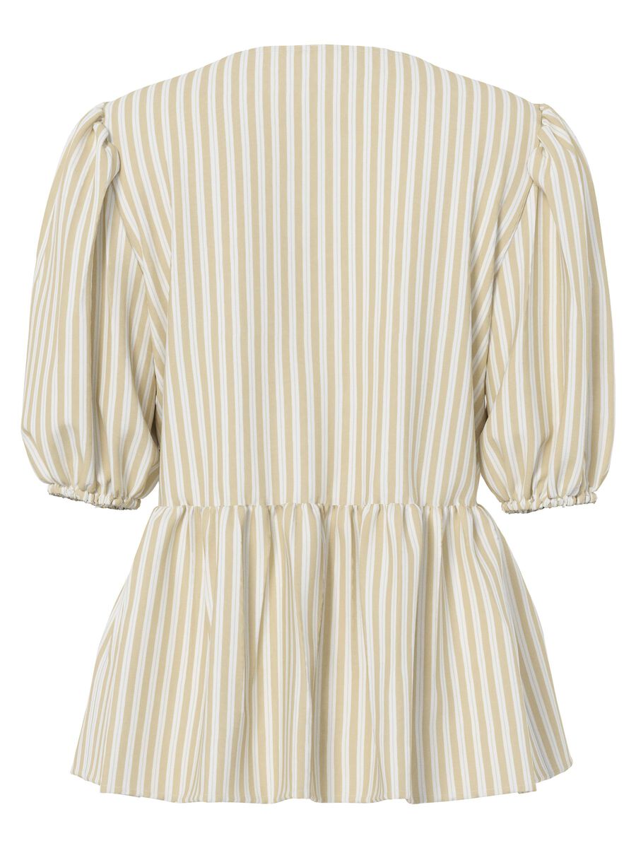 Carousel image - PCJOLLY STRIK BLOUSE, French Vanilla | 7
