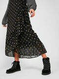 Pieces GOLD DOTTED LONG SKIRT, Black, highres - 17096181_Black_685409_008.jpg