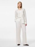 Product image thumbnail - PCPIA LINNENMIX WIDE LEG BROEK, Bright White | 1
