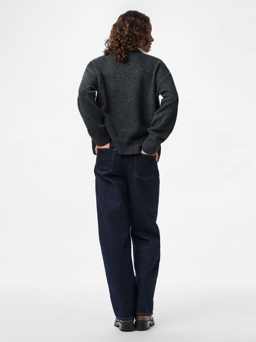 Carousel image - PCANA KNITTED JUMPER, Dark Grey Melange | 2