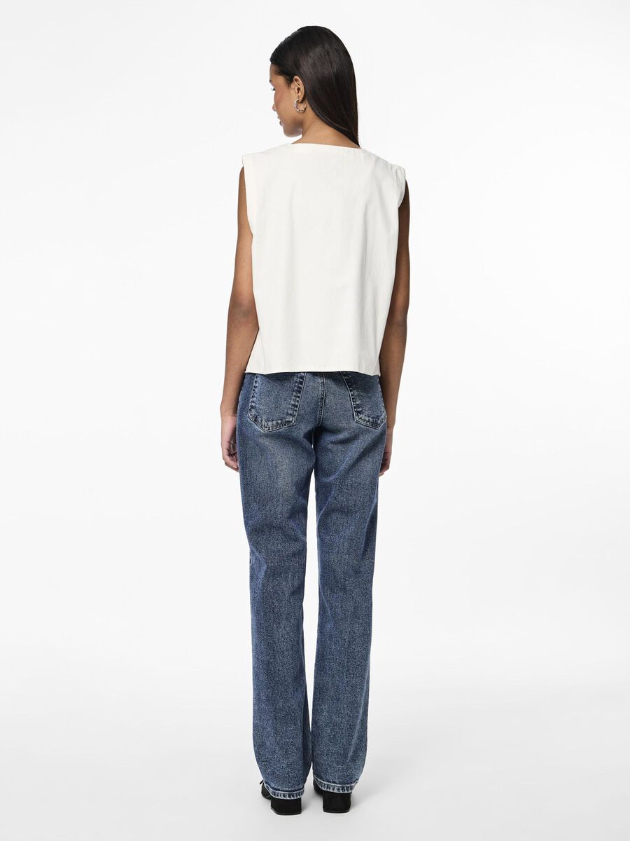 Pieces PCKANHATTEN GILET, Cloud Dancer, highres - 17151177_CloudDancer_1128727_004.jpg