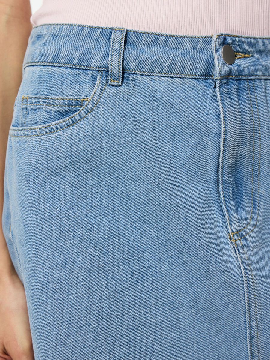 Carousel image - PCABBI MINI DENIM SKIRT, Light Blue Denim | 4