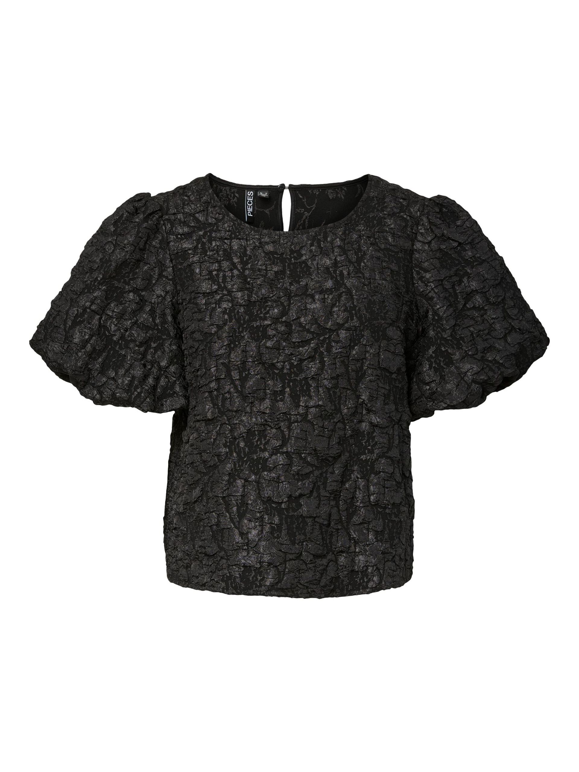 Carousel image - PCGRETCHEN SHORT SLEEVED BLOUSE, Black | 6
