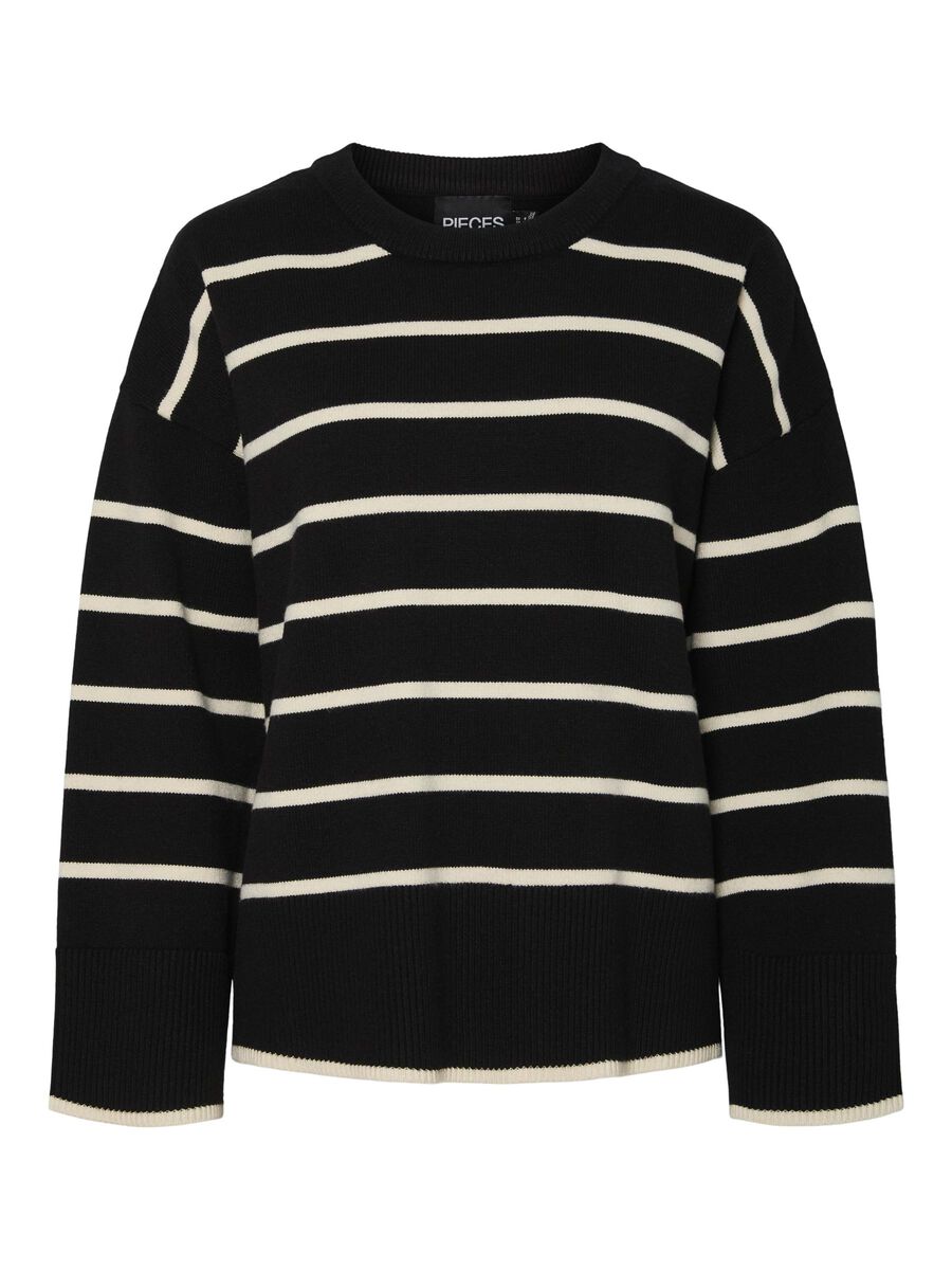 Pieces PCMATHILDE KNITTED JUMPER, Black, highres - 17150957_Black_1123944_001.jpg