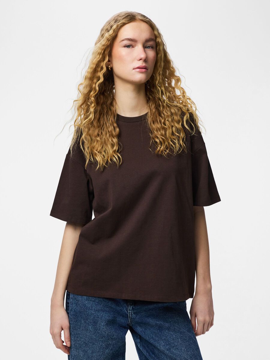 Product carousel image - PCSADIE 2/4 T-SHIRT, Hot Fudge | 1