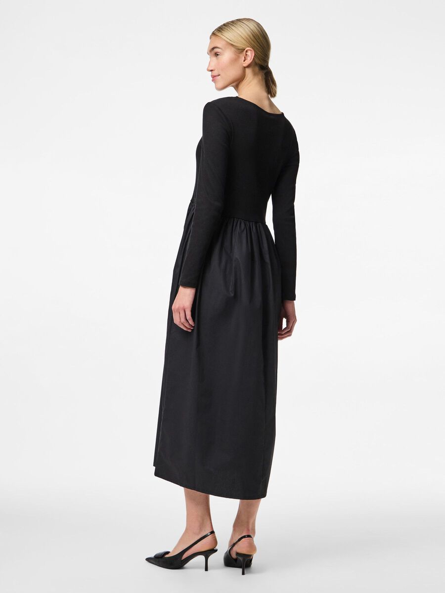 Pieces PCDULLA JURK MET LANGE MOUWEN, Black, highres - 17160484_Black_004.jpg