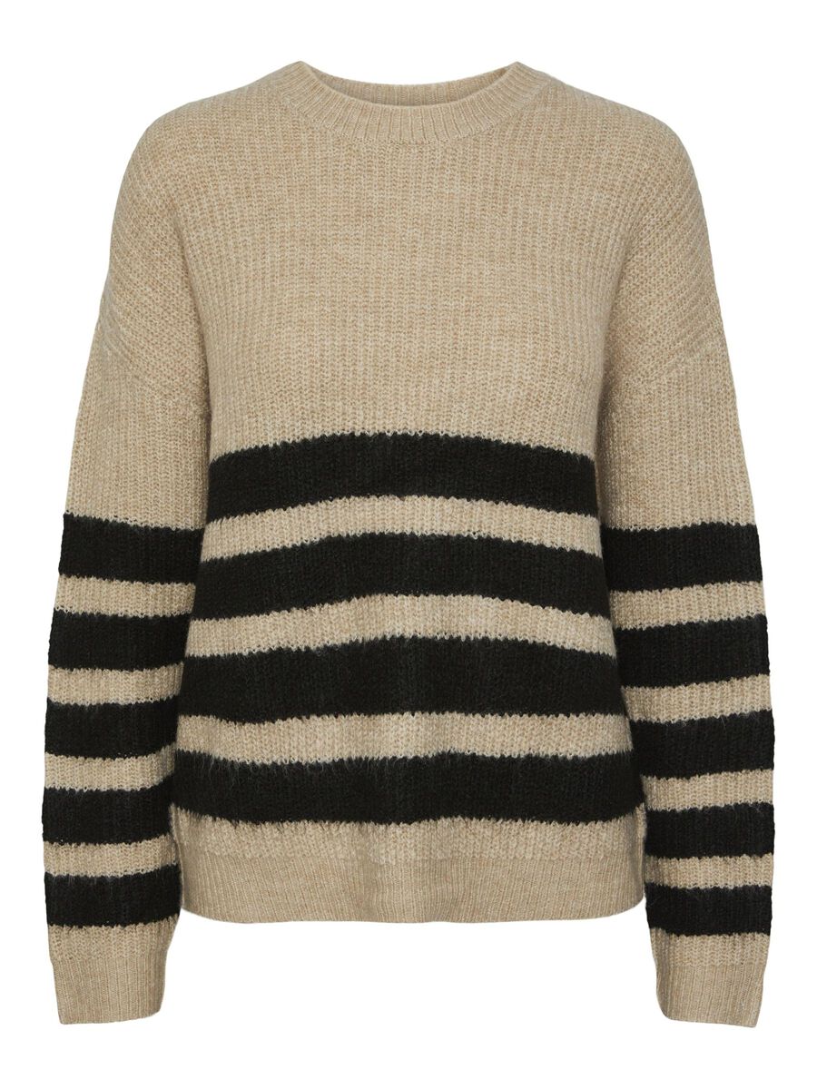 Pieces PCBROOKS KNITTED JUMPER, Safari, highres - 17145266_Safari_1073007_001.jpg