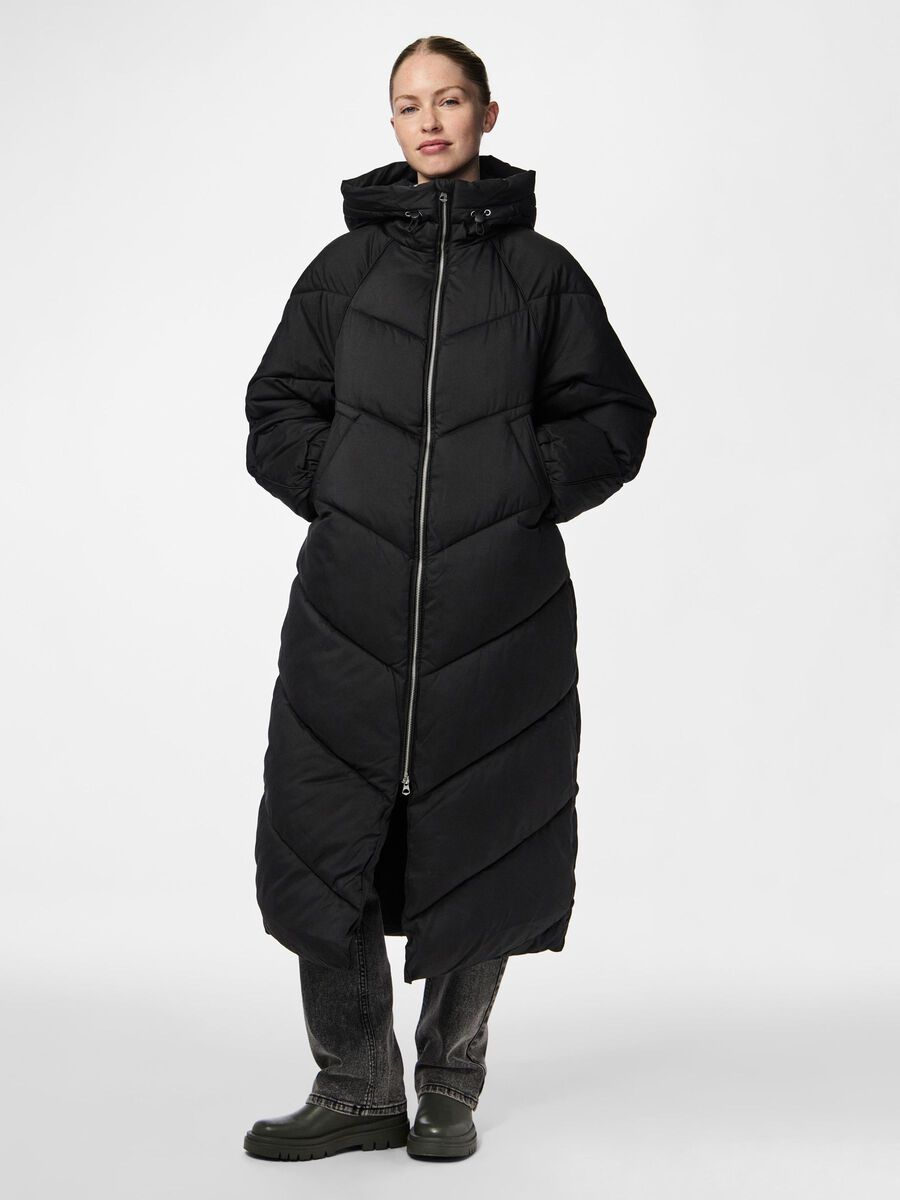 Pieces PCNOCELYN  PUFFER COAT, Black, highres - 17151560_Black_003.jpg