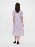 Pieces CHECKED MIDI DRESS, Bright White, highres - 17116996_BrightWhite_889154_004.jpg