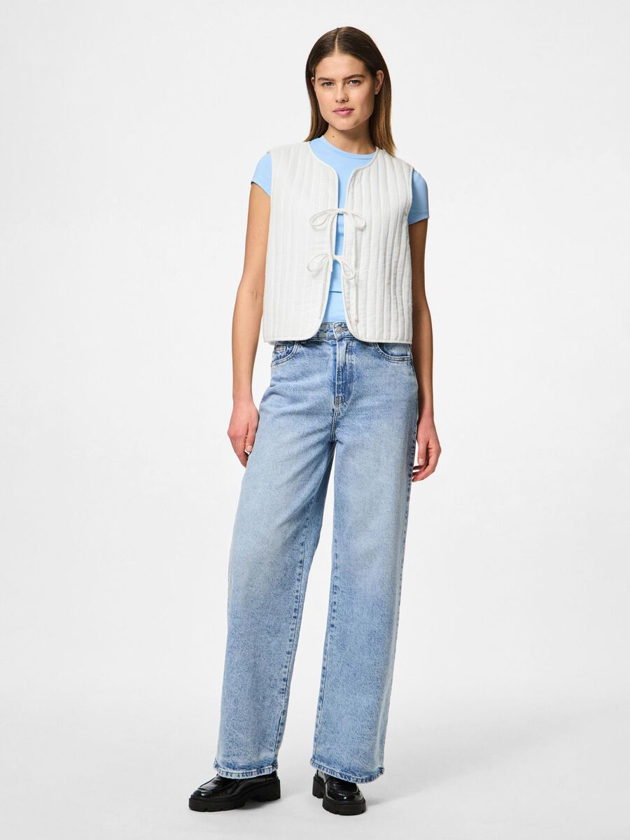 Carousel image - PCMASTINA COTTON VEST, Cloud Dancer | 3