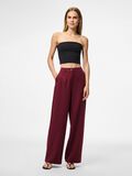 Product image thumbnail - PCKAMIL WIDE-LEG TROUSERS, Tawny Port | 3