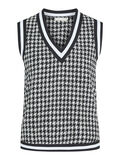 Pieces HOUNDSTOOTH VEST, Black, highres - 17113533_Black_847939_001.jpg