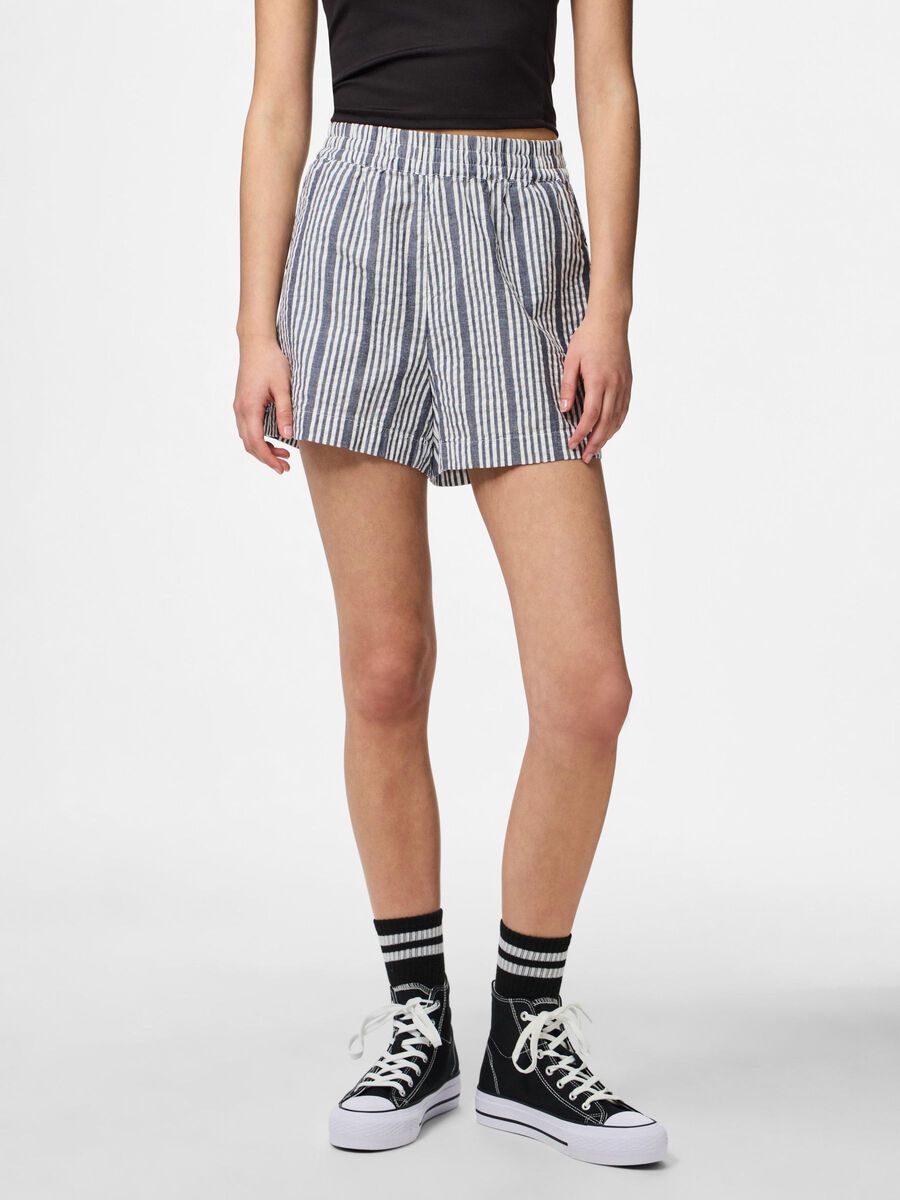 Pieces PCTESSA SEERSUCKER SHORTS, Maritime Blue, highres - 17152069_MaritimeBlue_1137406_003.jpg