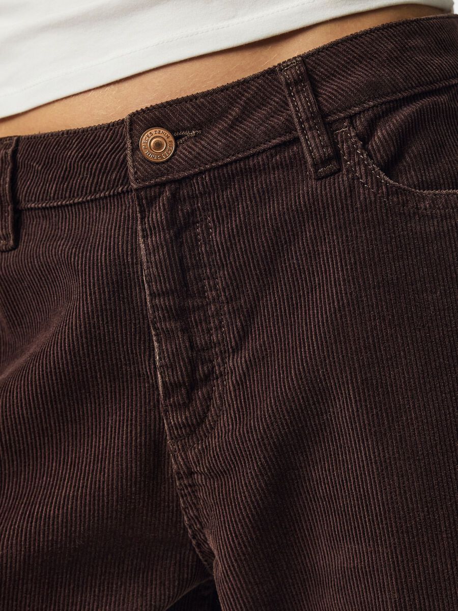 Carousel image 4 PCAIA MW BARREL CORDUROY TROUSERS, Ganache