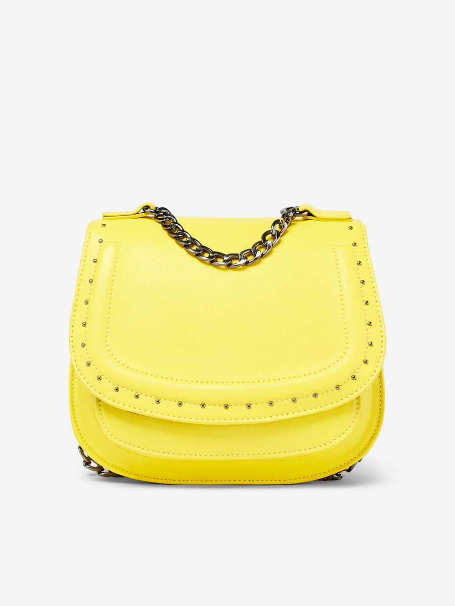 Pieces CHAÎNE ET CLOUS SAC BANDOULIÈRE, Lemon Chrome, highres - 17093729_LemonChrome_001.jpg