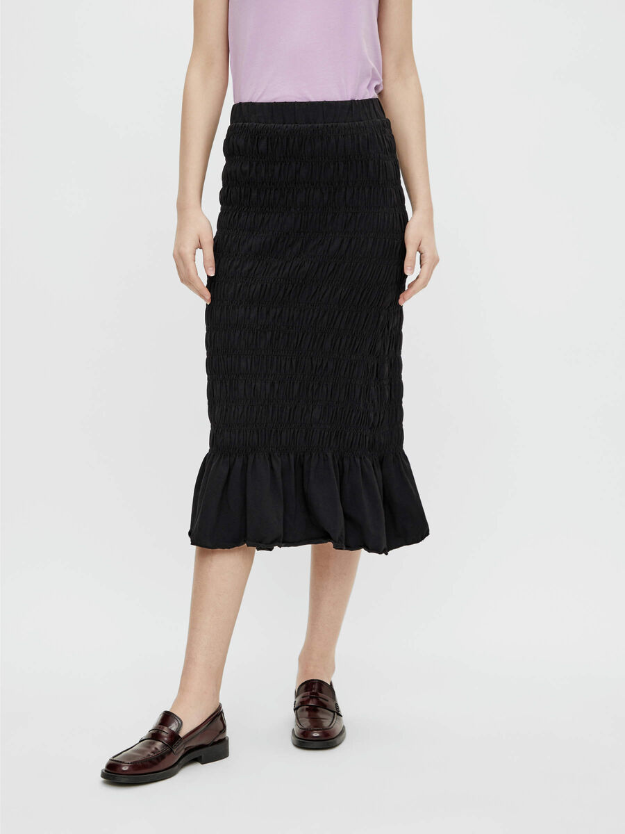 Pieces PCYNOA MIDI SKIRT, Black, highres - 17118308_Black_003.jpg