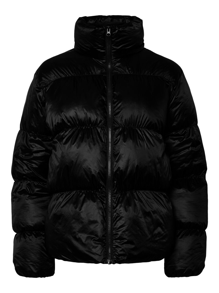Product carousel image - PCMILLA SHINY PUFFER JACKET, Black | 2