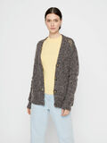 Pieces PATTERN KNITTED CARDIGAN, Dark Grey Melange, highres - 17106370_DarkGreyMelange_003.jpg