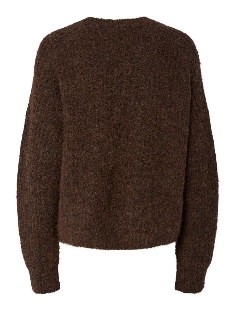 Carousel image - PCCLEO CHUNKY PULLOVER, Hot Fudge | 2