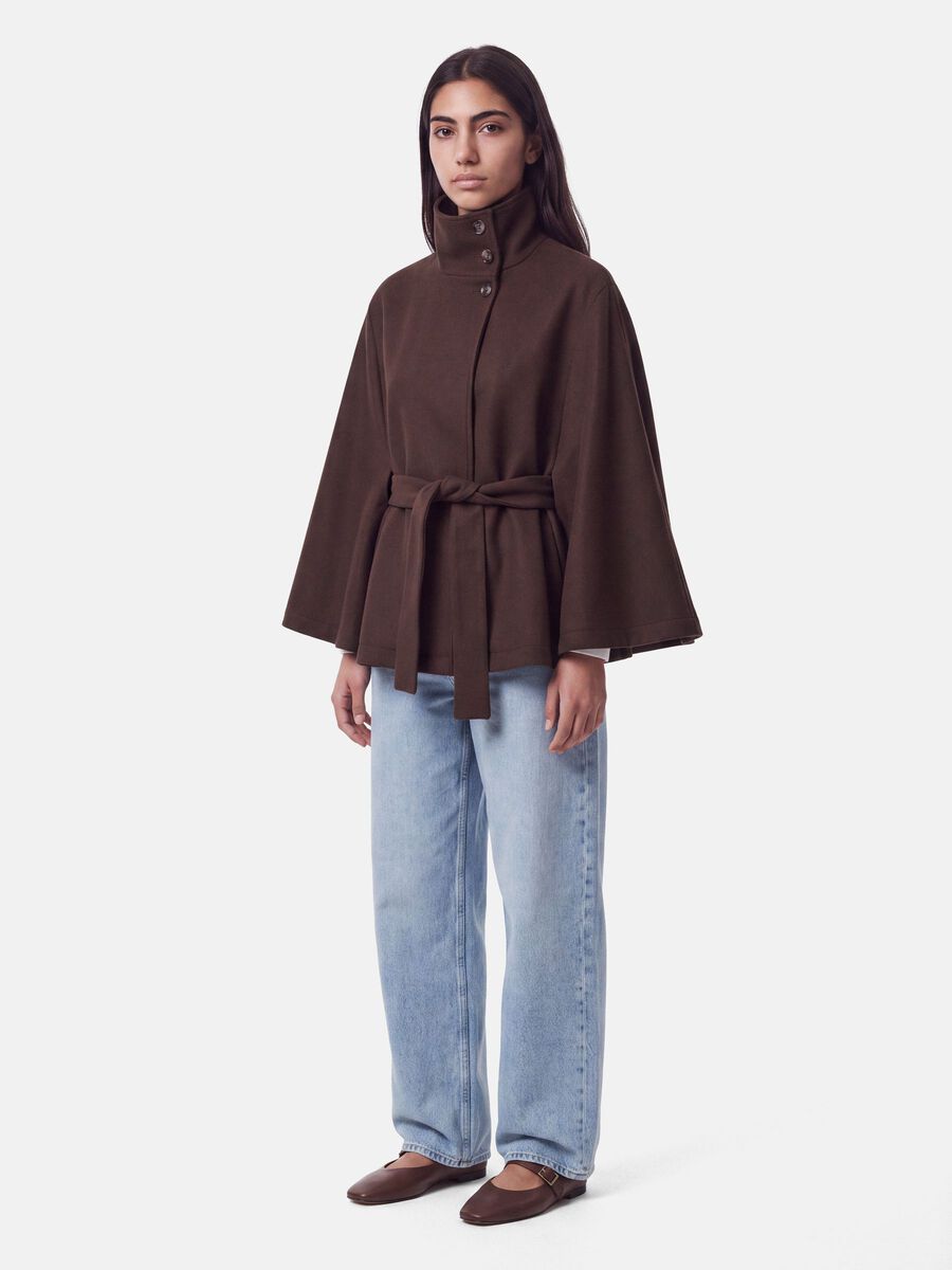 Carousel image 3 PCAIKEN CAPE JAKKE, Hot Fudge