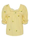 Product image thumbnail - PCSELENA TOP &Agrave; MANCHES COURTES, Pale Banana | 7