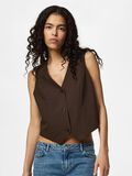 Product image thumbnail - PCBOSELLA WAISTCOAT, Hot Fudge | 1