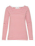 Pieces STRIPED LONG SLEEVED BLOUSE, Bright White, highres - 17087007_BrightWhite_676533_001.jpg