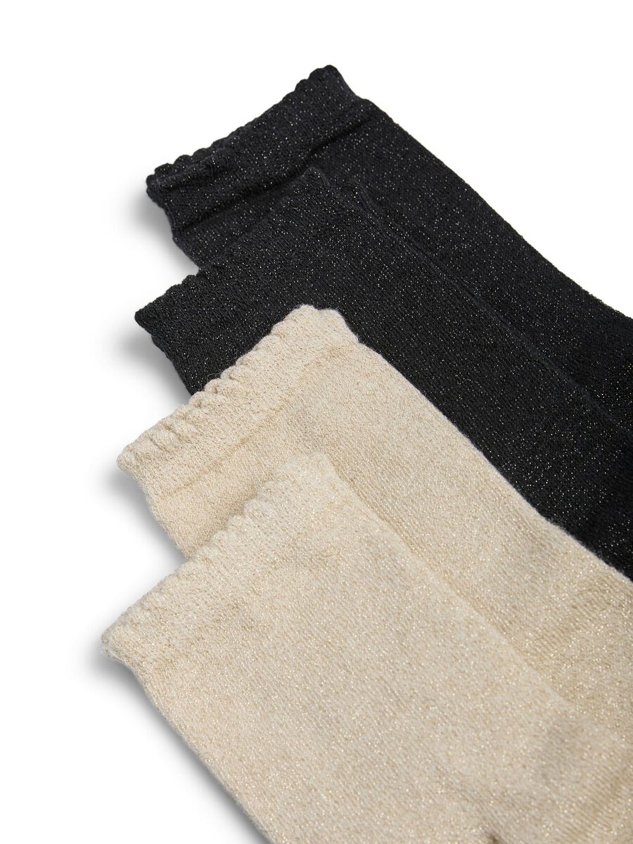 Carousel image - PCSEBBY 4-PACK GLITTER SOCKS, Birch | 3