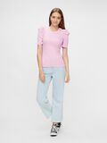 Pieces PUFF SLEEVED RIB TOP, Pastel Lavender, highres - 17110522_PastelLavender_005.jpg