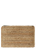 Pieces SQUARED STRAW CLUTCH, Natural, highres - 17089443_Natural_001.jpg