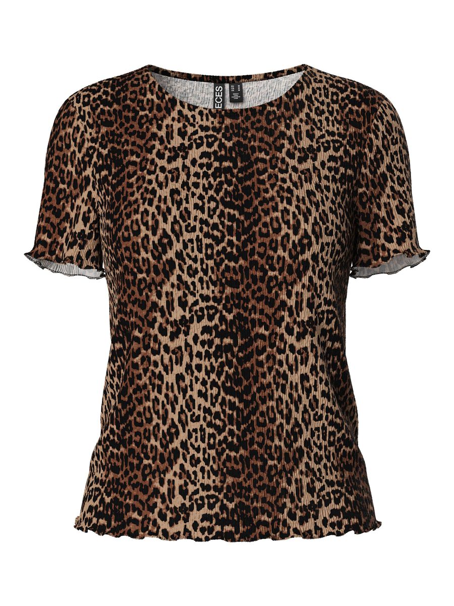 Pieces PCFLORA T-SHIRT, Black, highres - 17155404_Black_1169659_001.jpg